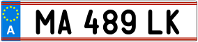 Trailer License Plate